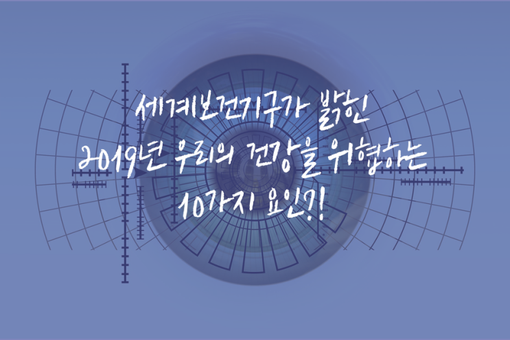 2019년 우리의 건강을 위협하는 10가지 요인?!
