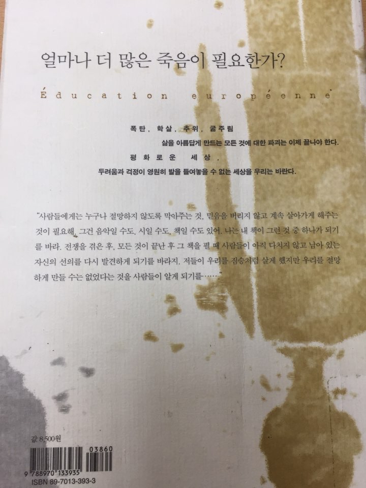  유럽의 교육(Éducation européenne)_로맹 가리_책세상