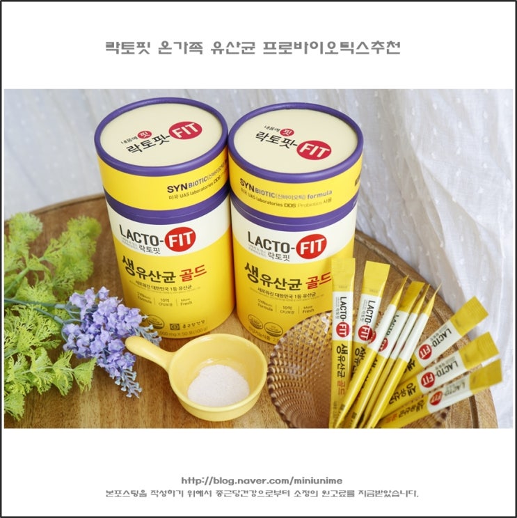  락토핏 생유산균 골드 온가족 먹고,3초 유산균 이벤트도 진행하고!