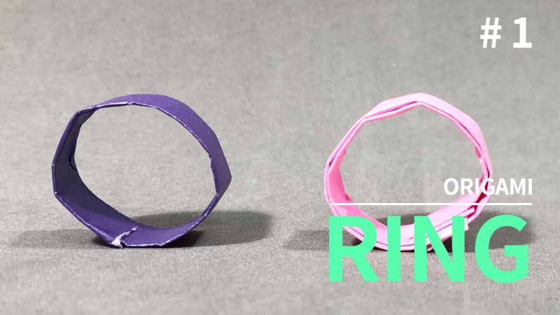 종이접기. 색종이로 반지접는방법(1편) Origami. How to fold Ring.#1