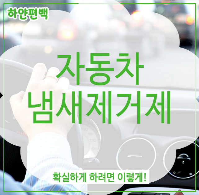  자동차 냄새제거제, 확실하게 하려면 이렇게!