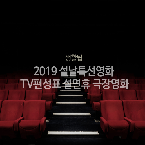 2019 설날특선영화 TV 편성표 설연휴 극장 영화 즐겁게보내셔요!