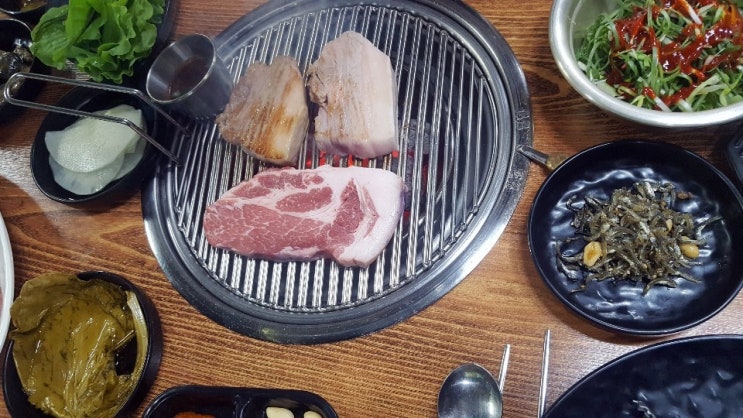  중문흑돼지맛집 제라진흑돼지 쫄깃쫄깃한 흑돼지~