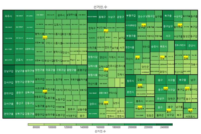 [R/R프로그래밍] 데이터시각화 - Treemap (나무지도) : 네이버 블로그