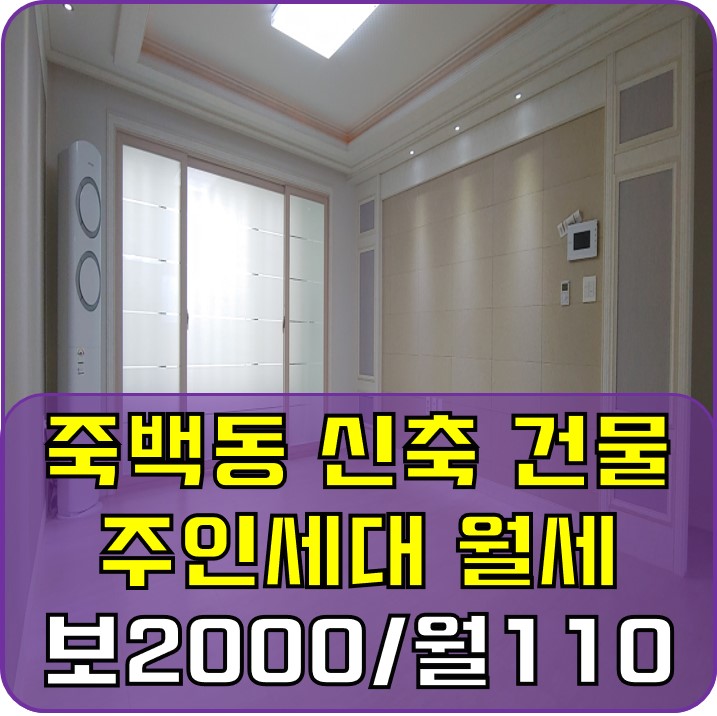  평택 죽백동 주인세대 복층 월세