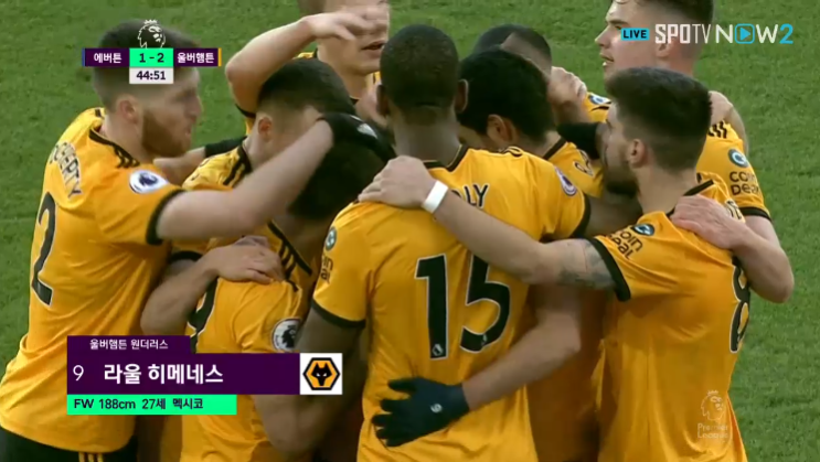  [어바웃 풋볼] 2018-2019 프리미어리그 리뷰 에버튼 vs 울버햄튼- 유일하게 잘한 안드레 고메스, 전체적으로 잘한 울버햄튼