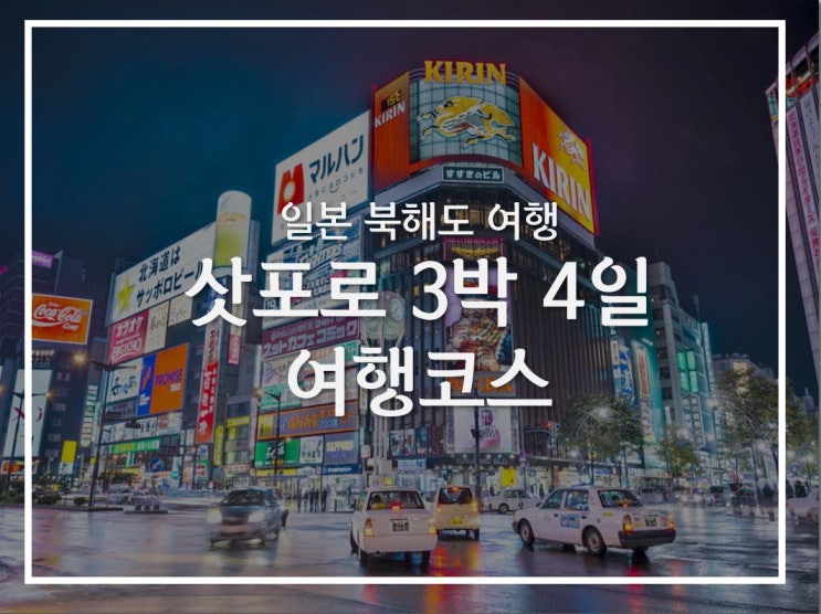  [홋카이도/삿포로 여행]삿포로 자유여행 3박 4일 일정, 비에이 투어