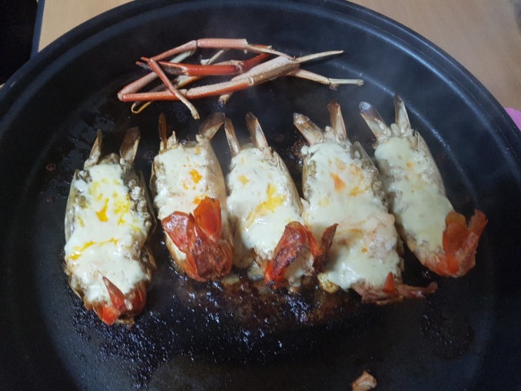 대왕랍스터새우 왕징거미새우 와우 너무 맛있어요~~