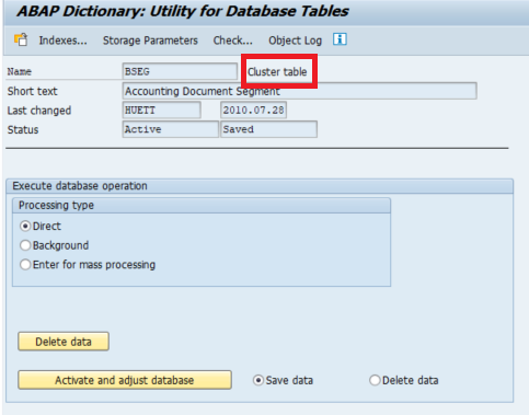 [SAP ABAP] DB Table 3가지 : 네이버 블로그