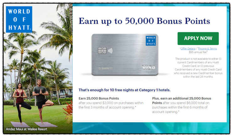  Word of Hyatt - 하얏트 Credit Card