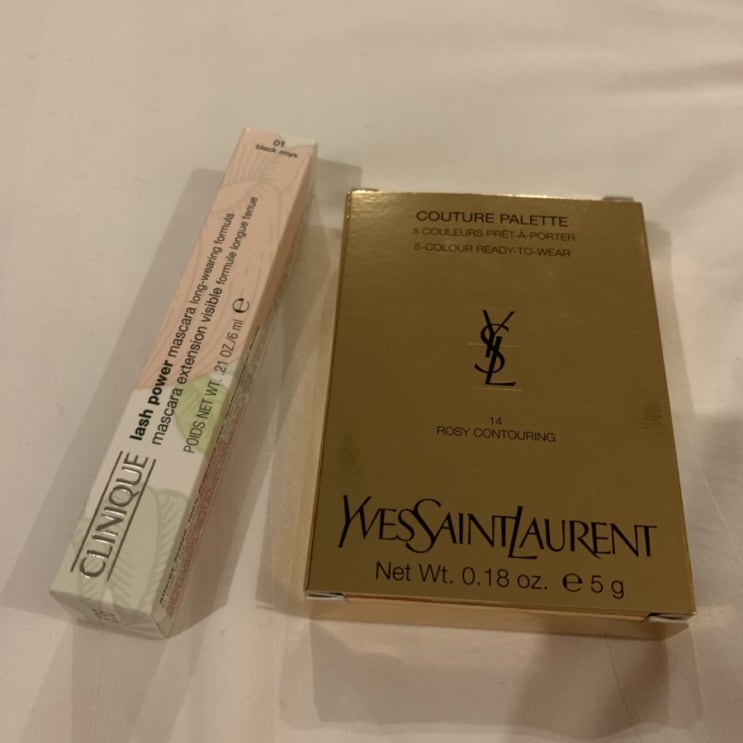 입생로랑 꾸뛰르 팔레트 섀도우  & 크리니크 래쉬 파워 마스카라