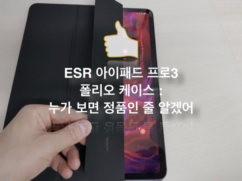 ESR 아이패드 프로 3세대 12.9 폴리오 케이스: 누가 보면 정품인 줄 알겠어