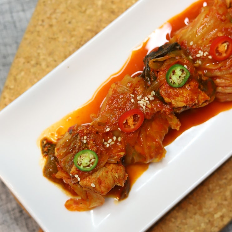  [묵은지김치찜]담백한 돼지고기요리 레시피