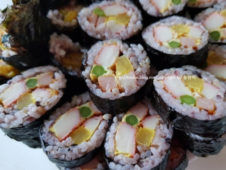 명절 남은 꼬지로 만든 김밥