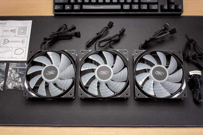 DEEPCOOL RF120 RGB 아우라 싱크 PWM BRAVOTEC 싱글패키지, 트리플패키지 3RSYS T1000 설치하기 ...
