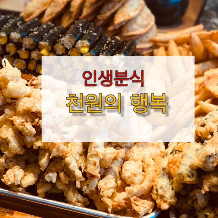 [맛집] 남양주 진접 장현 인생 분식- 천원의 행복 맛자랑 떡볶이