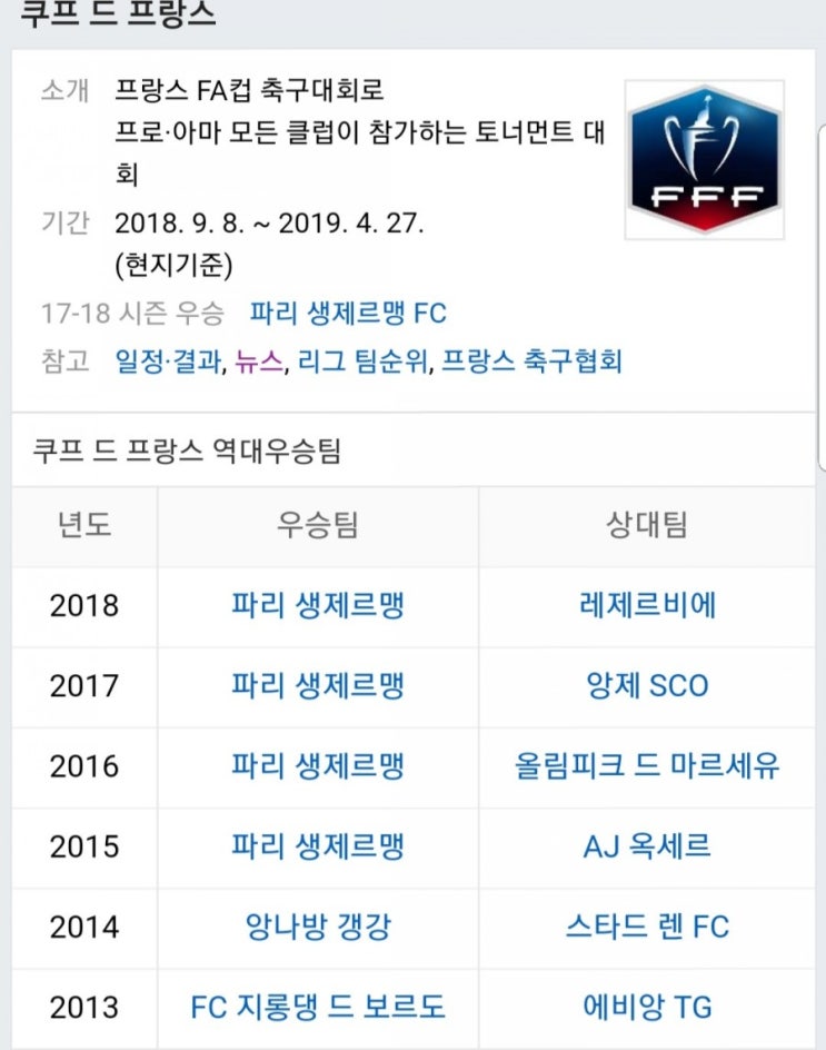 2019.02.07 프랑스FA컵(쿠프 드 프랑스) 16강 (갱강 리옹) 2019.02.07 프랑스FA컵(쿠프 드 프랑스) 16강 (갱강 리옹)