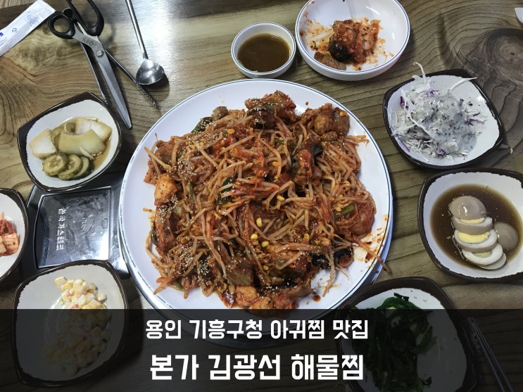 용인 기흥구청 아귀찜 맛집 본가김광선해물찜