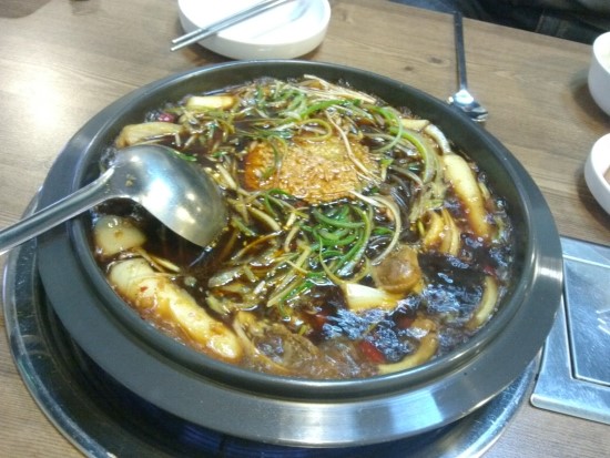 수유역 해인찜닭의 누룽지 국물 찜닭