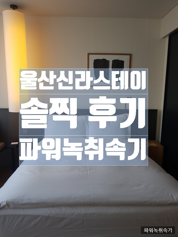  울산여행으로 내 돈주고 간 울산 신라스테이 숙소후기