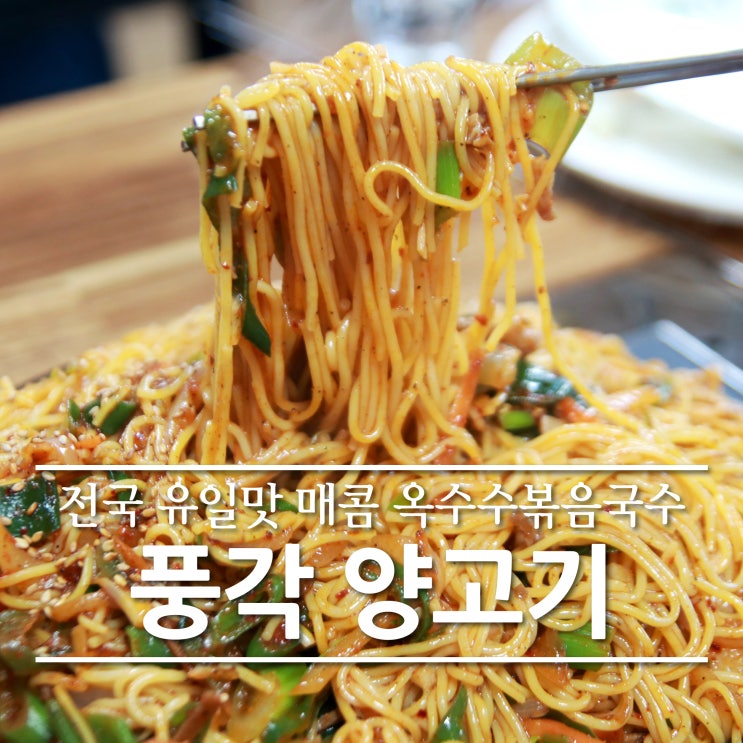  청도 맛집 풍각 양고기 옥수수볶음국수 완전 존맛