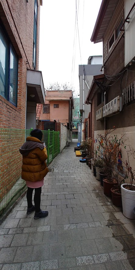  수원 북문 인근 골목..