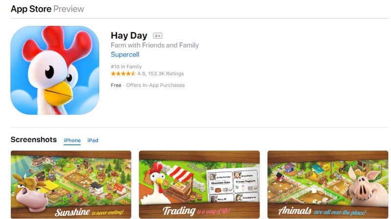 Hay Day na App Store