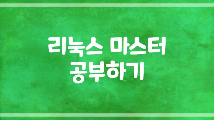  [ 리눅스 마스터 ] 리눅스 긴급복구하는 방법 / 리눅스 긴급복구 순서