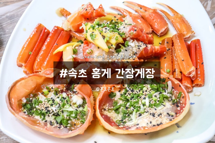  속초 홍게 간장게장 동해안붉은대게+카페 그랜드