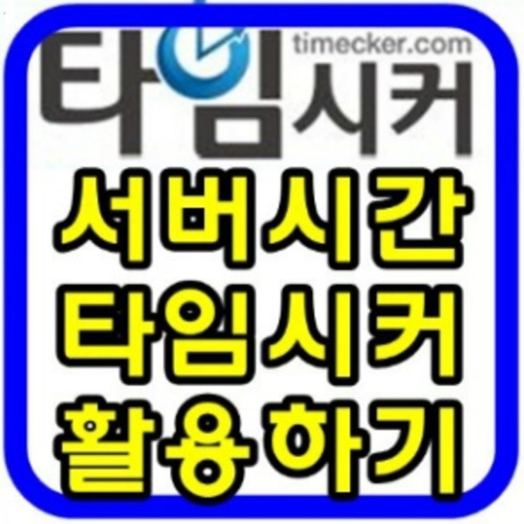 인터파크 티켓팅 시계 타임시커에서 정확히 보고가자