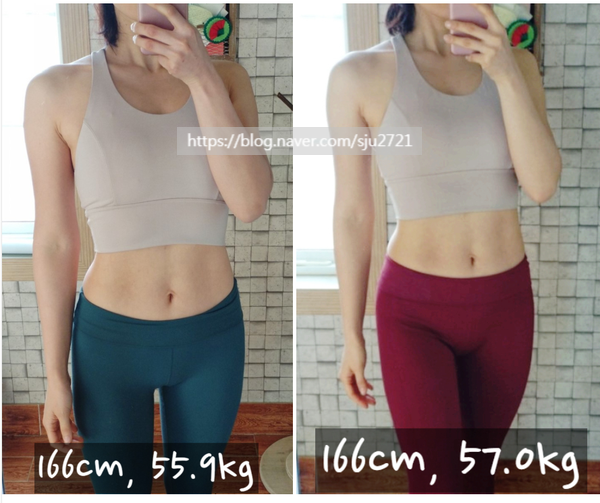인바디측정.결과비교. 건강한몸매 vs 보기좋은몸매
