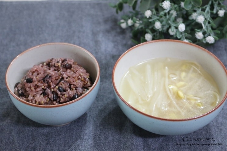  오곡밥 맛있게 만드는법, 전기밥솥으로 찰밥 짓는법(찰밥 물비율)