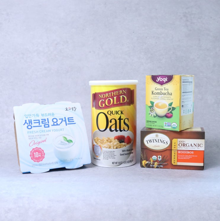  신세경 유튜브 속 그 제품 아이허브 추천 허브티, 생크림 요거트, 노던 골드 퀵 오트