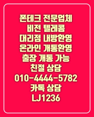 [이천폰테크] 출장후기/정식업체 비전텔레콤/최저요금제개통/최고가매입/폰테크온라인준비물