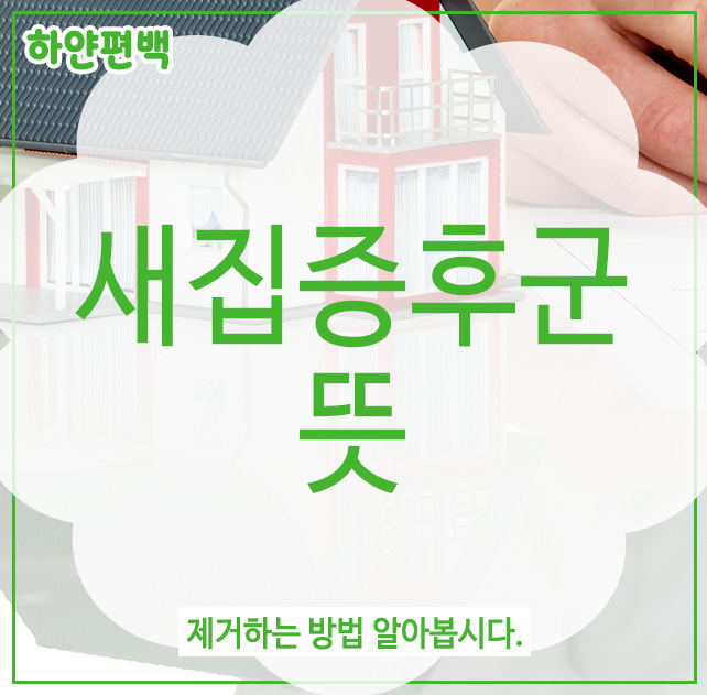  새집증후군뜻, 제거하는 방법 알아봅시다.