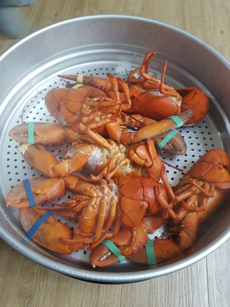  집에서 간단히 랍스터찜 하는 방법~! 아주 간단함~^^