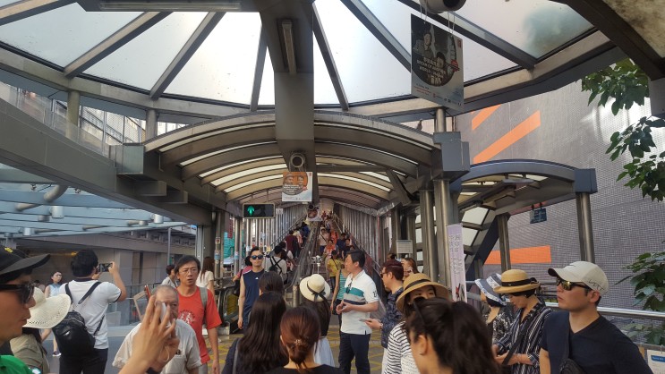 홍콩여행중 기네스북 등재되어있는 미드레벨에스컬레이터 경험!