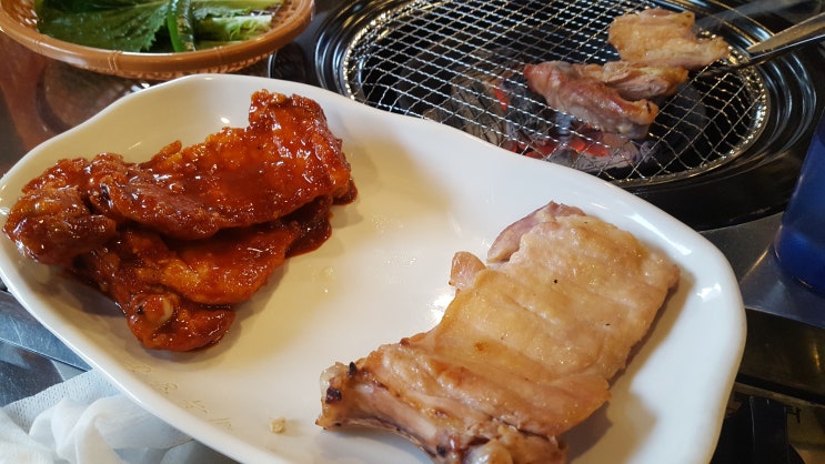  숯불닭갈비 계륵장군  유성 노은동 맛집