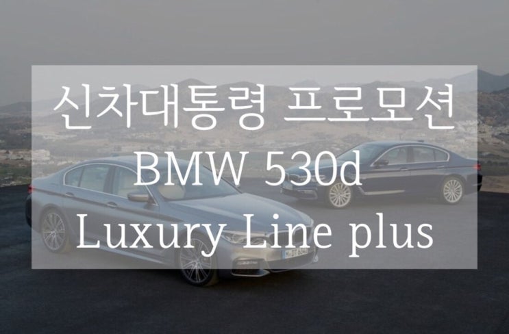  신차대통령 특별 프로모션 BMW530d 을 소개합니다.