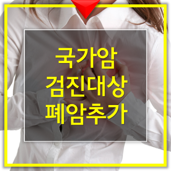  폐암  국가암검진 폐암추가