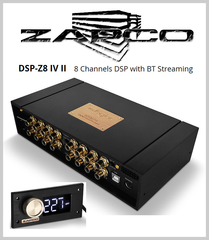  [ 미국 ZAPCO ] 잡코 DSP-Z8 IV II 8 Channels DSP (프로세서). [제품가 : 1,300,000원]