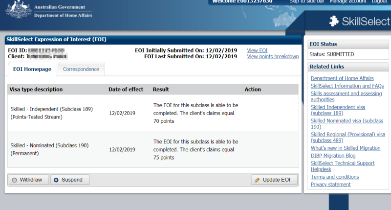 [호주간호유학] 영주권 189 + 190 EOI(Expression Of Interest) 신청 (4) : 네이버 블로그