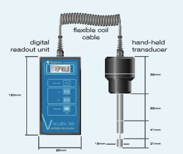  휴대용 점도계 Viscolite VL7-100B-d15 [Hydramotion]