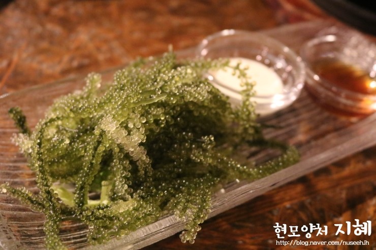 오키나와 저녁식사 SEA HOUSE 바다포도 우미부도 먹었어요 
