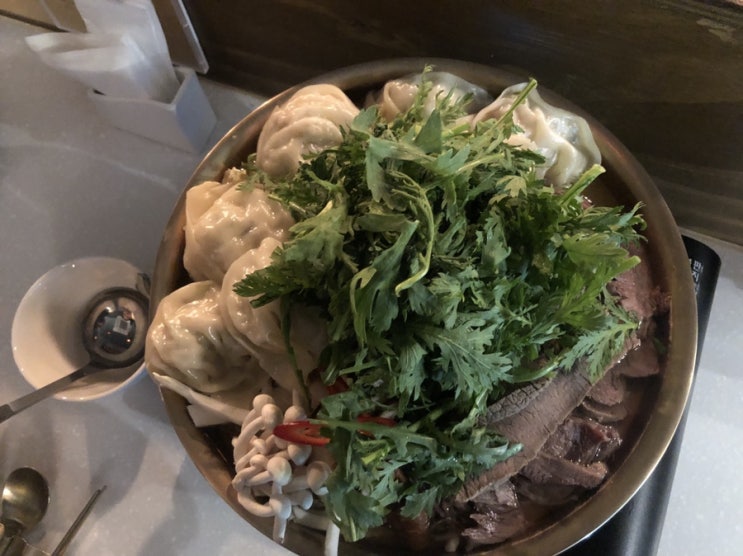  천안 신불당맛집 / 황해도식 만두전골 (어복쟁반) 그니식당