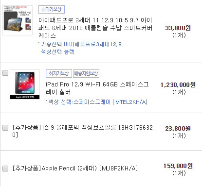  아이패드 프로 3세대 + 애플 펜슬 2세대