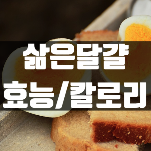  삶은달걀 효능 칼로리 알아보세요!