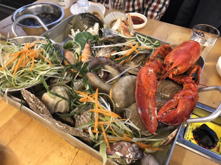  [평택서정동/송탄회식] 랍스터,문어,전복,들깨닭,모듬조개 푸짐한 한상! 송탄 출장소 맛집 조개섬 수산
