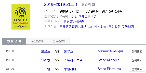 2019.02.17 리그앙(프랑스리그1) (보르도 툴루즈 | SM캉 스트라스부르 | 릴 몽펠리에 | 랭스 스타드렌 | 생테티엔 PSG) 2019.02.17 리그앙(프랑스리그1) (보르도 툴루즈 | SM캉 스트라스부르 | 릴 몽펠리에 | 랭스 스타드렌 | 생테티엔 PSG)