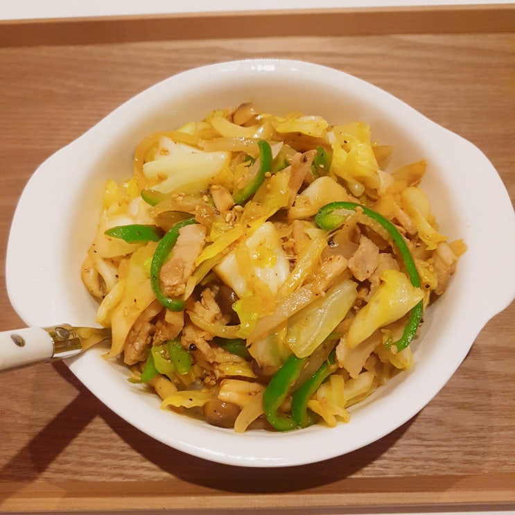  [일본워홀] 232日 야스미 / 돼지고기 야채 볶음? / 야칭 냄